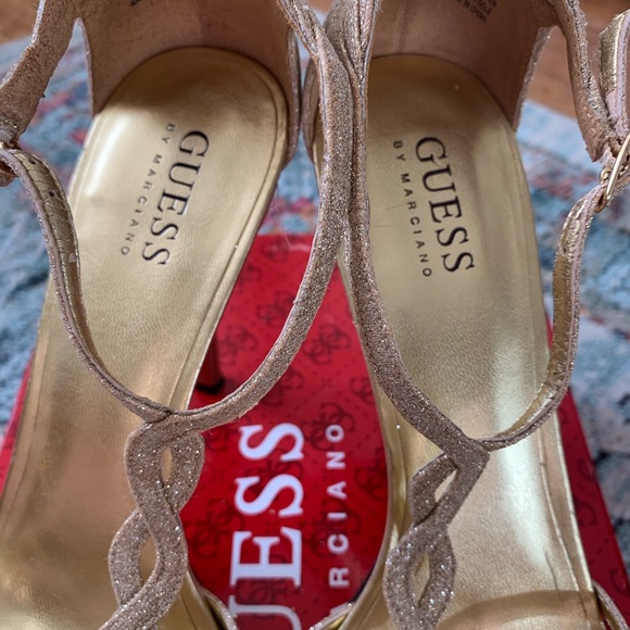 Guess Gold Heels - Picture 6 of 8